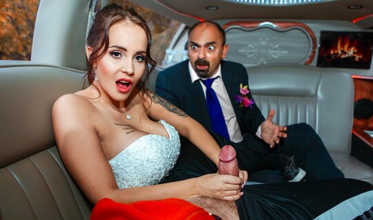 Passionate bride with big tits cheats before the wedding